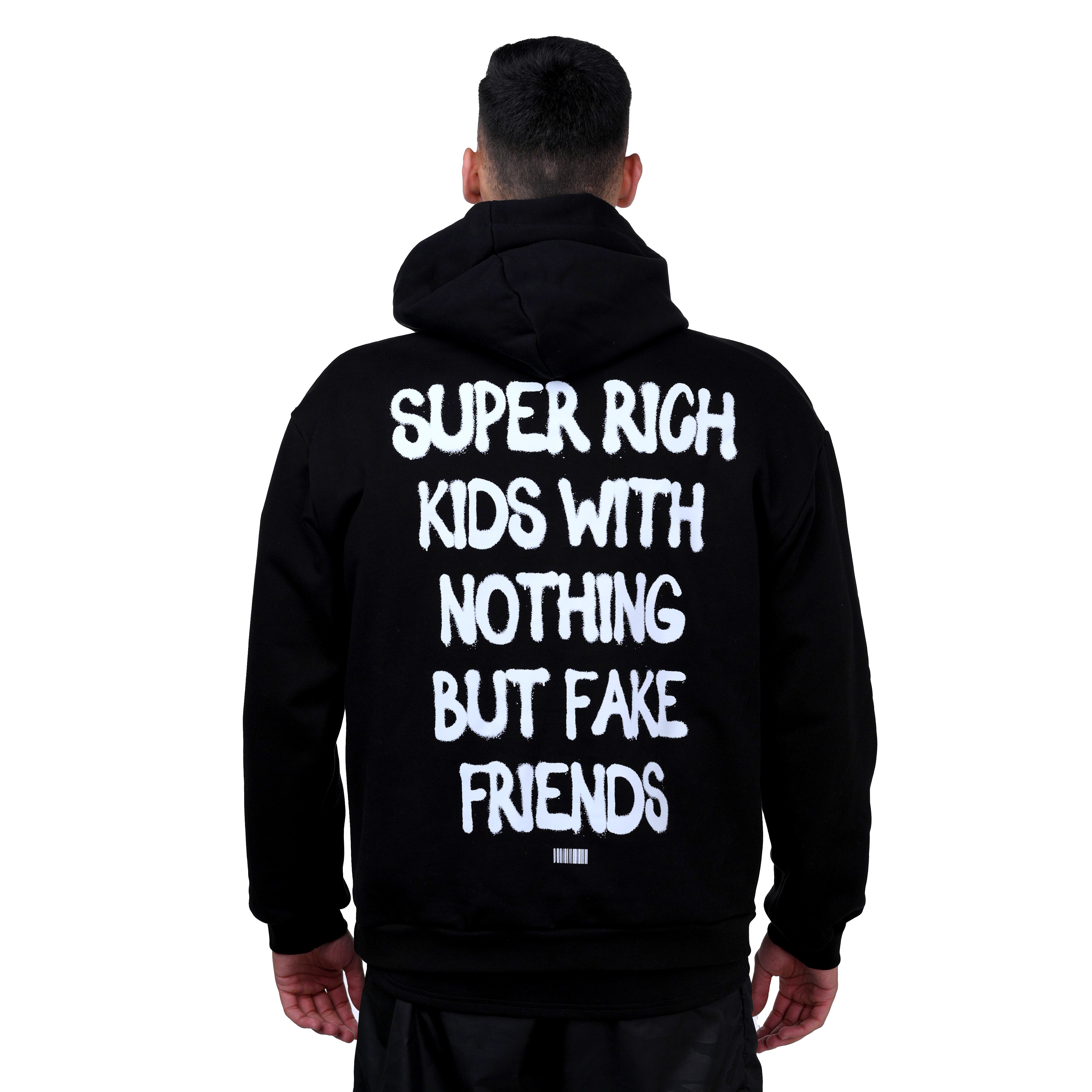 BLACK „SUPER RICH KIDS“ Hoodie