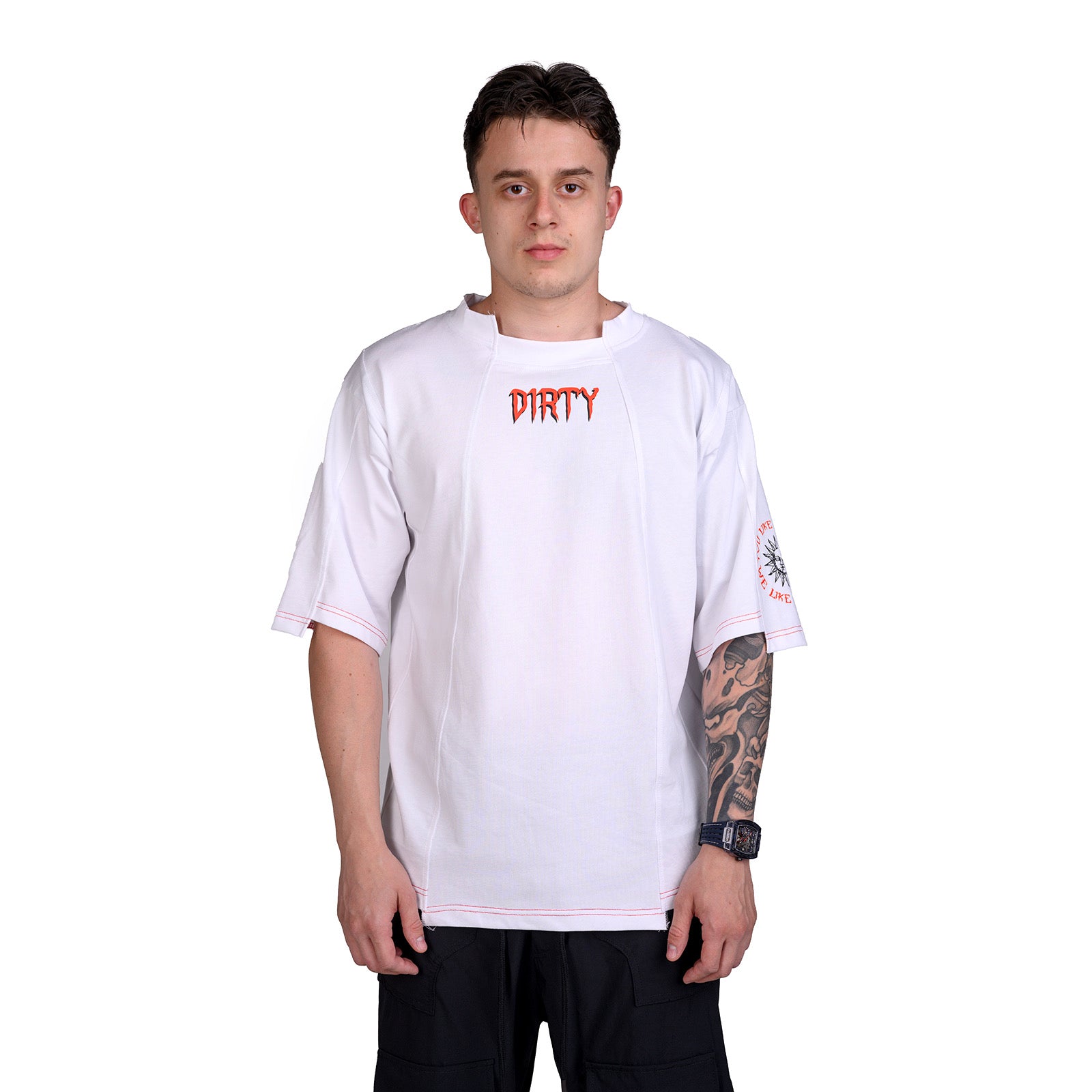 WHITE „DIRTY MINOTAUR" T-Shirt