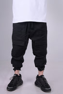 BLACK "MULTI-POCKET" PANTS