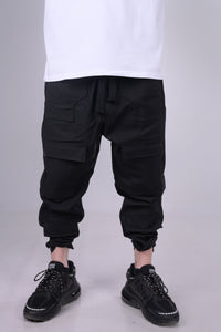 BLACK "MULTI-POCKET" PANTS