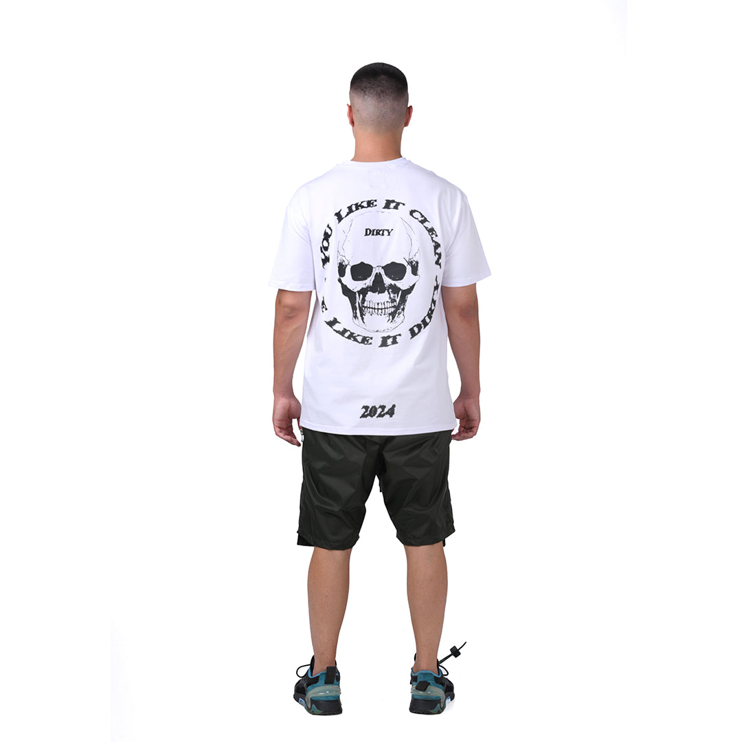 WHITE „DEATH’S-HEAD“ T-SHIRT