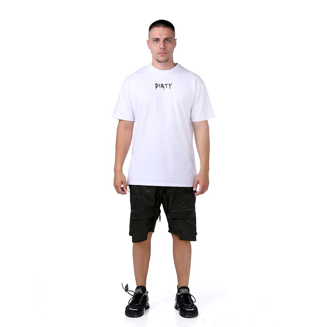 WHITE“DIRTY THINGS“ T-SHIRT
