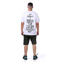 WHITE“DIRTY THINGS“ T-SHIRT