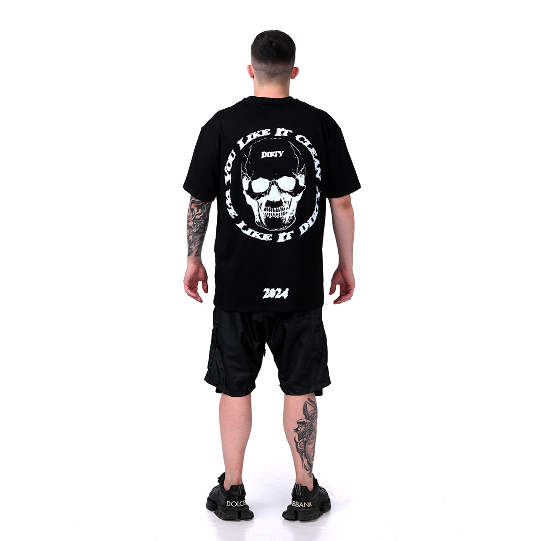 BLACK „DEATH’S-HEAD“ T-SHIRT