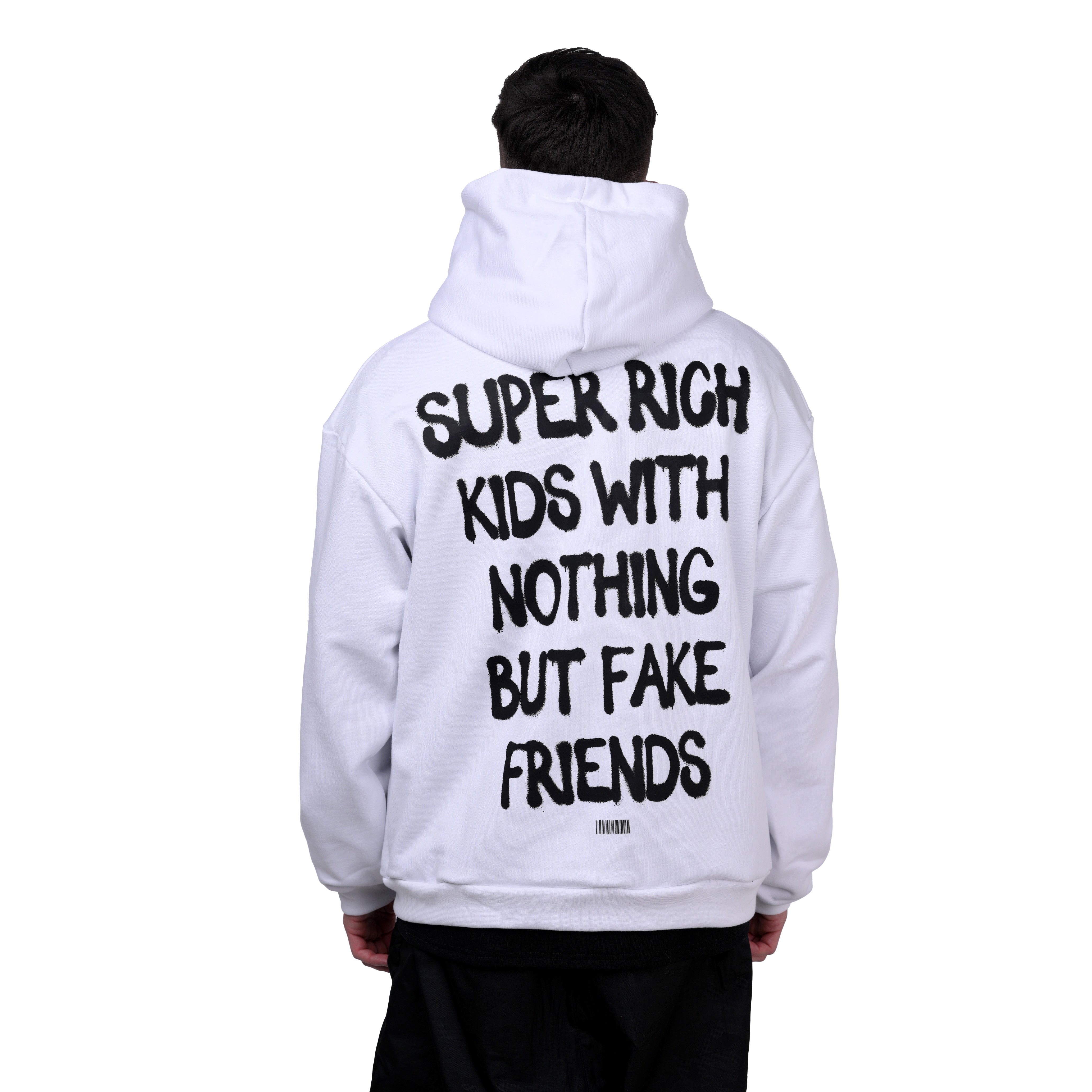 WHITE „SUPER RICH KIDS“ Hoodie