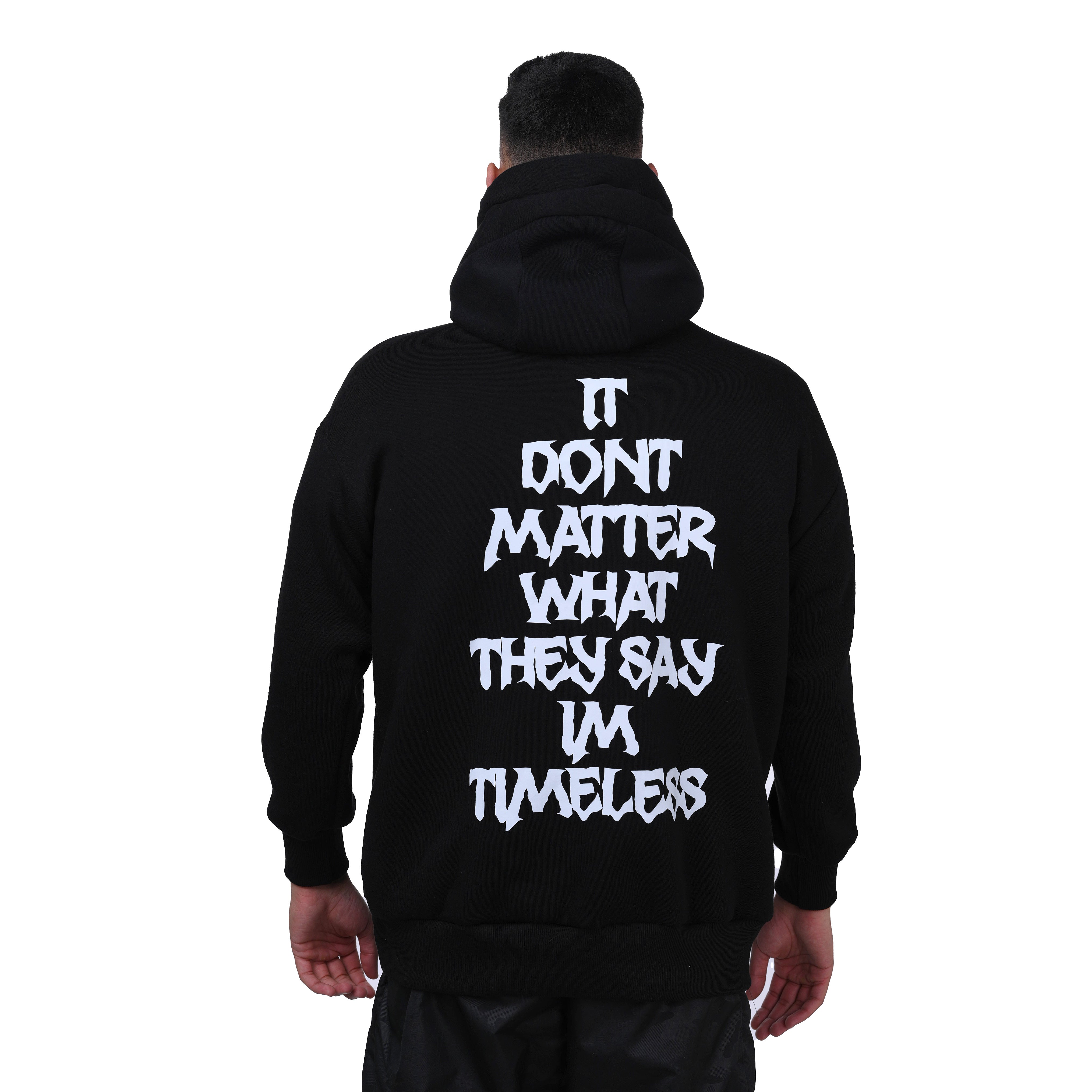 BLACK „TIMELESS“ HOODIE