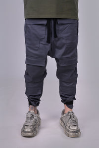 GRAY "MULTI-POCKET" PANTS