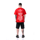 RED „DIRTY THINGS“ T-SHIRT