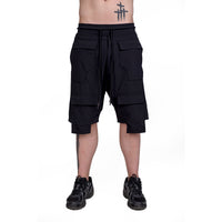 BLACK "MULTI-POCKET" SHORTS