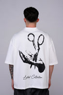 WHITE "CUT DEEP" T-SHIRT